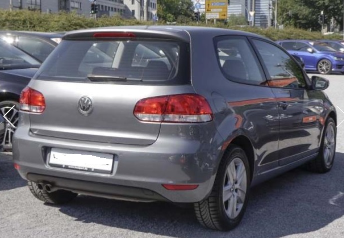 Left hand drive VOLKSWAGEN GOLF VI 2.0 TDI DSG COMFORTLINE