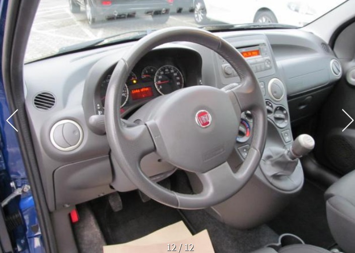 left hand drive FIAT PANDA (01/06/2010) -  