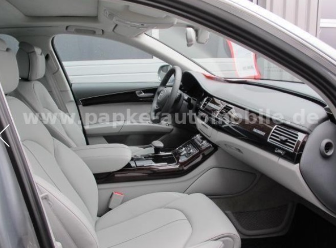 Left hand drive car AUDI A8 (01/05/2012) - 