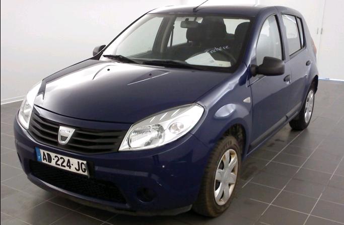 Left hand drive DACIA SANDERO 1.4 MPI 75 AMBIANCE French reg LPG