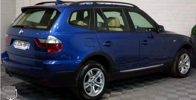 Left hand drive car BMW X3 (17/12/2009) - 