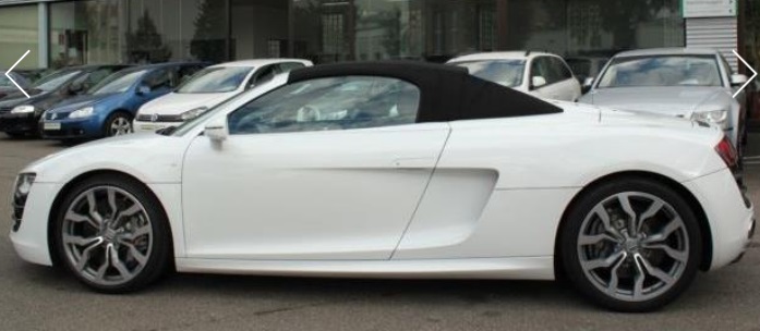 left hand drive AUDI R8 (01/03/2010) -  