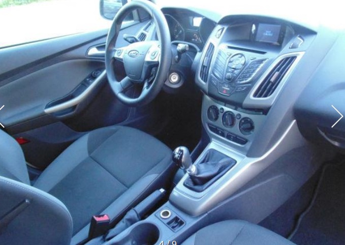 Left hand drive car FORD FOCUS (01/07/2012) - 