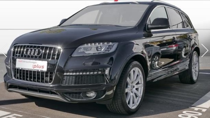 Left hand drive AUDI Q7 3.0 TDI QUATTRO S LINE 7 SEATS