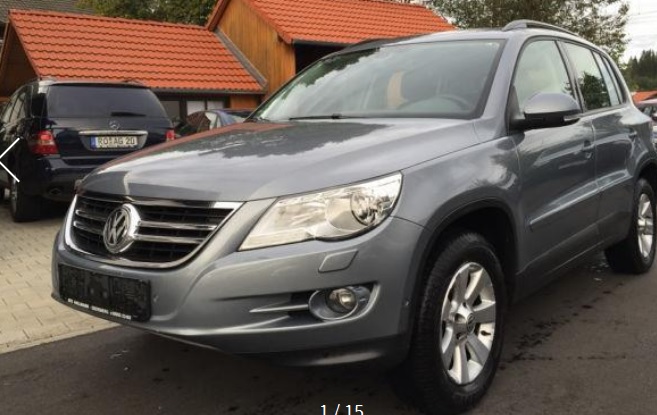 Left hand drive VOLKSWAGEN TIGUAN 2.0 TDI 4MOTION TRACK & FIELD