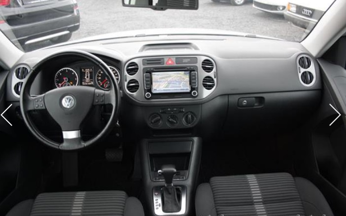 Left hand drive car VOLKSWAGEN TIGUAN (01/08/2009) - 