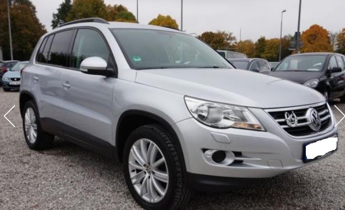 lhd car VOLKSWAGEN TIGUAN (01/04/2009) - 