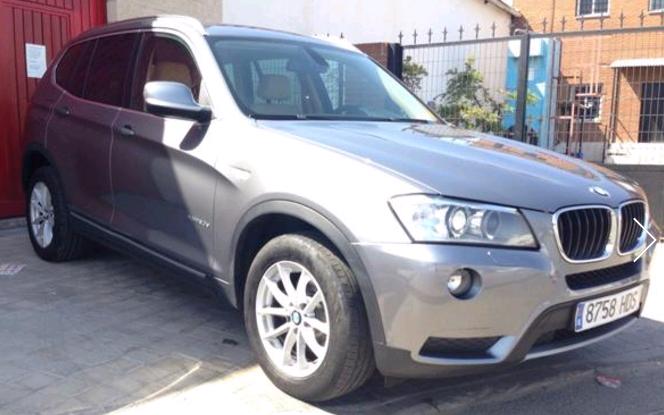 Left hand drive BMW X3 XD20 SPANISH REG