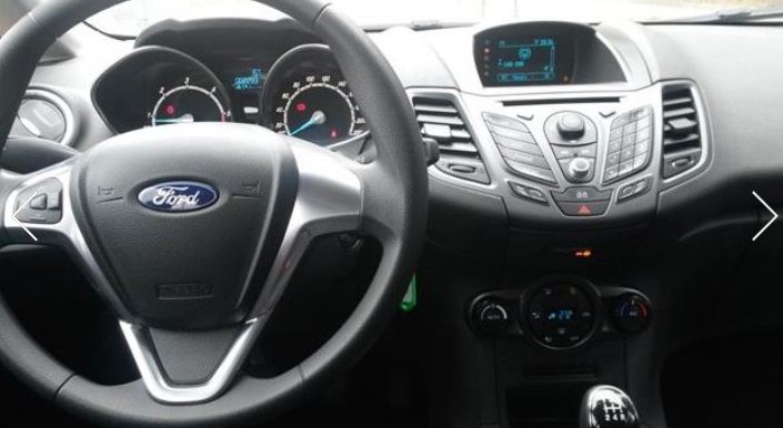 left hand drive FORD FIESTA (01/03/2015) -  