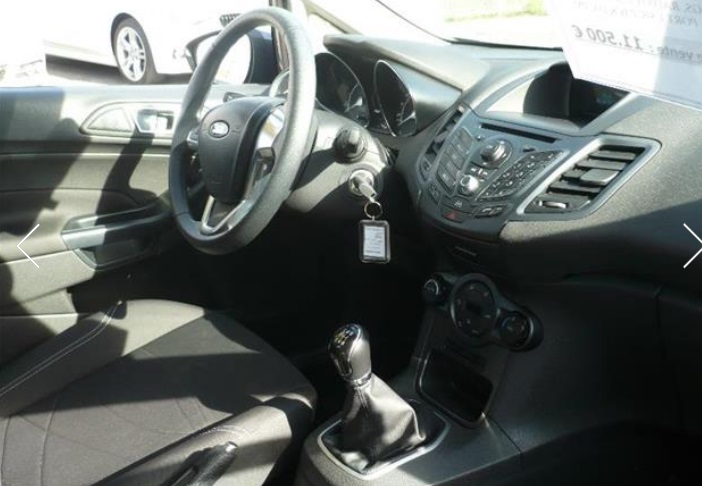 left hand drive FORD FIESTA (01/05/2014) -  