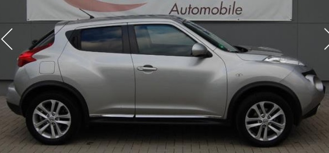 left hand drive NISSAN JUKE (01/05/2011) -  