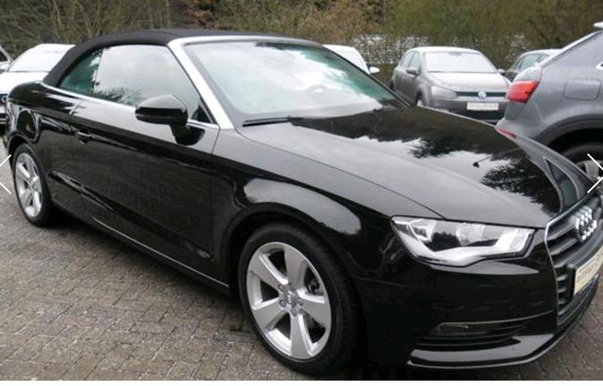 left hand drive AUDI A3 (01/04/2015) -  