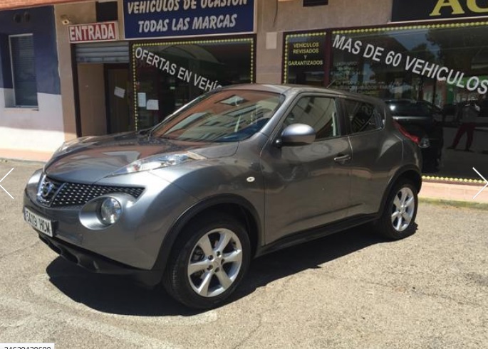 Left hand drive NISSAN JUKE 1.6 ACENTA