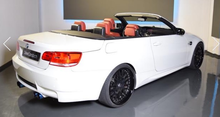 Left hand drive BMW M3 4.0 V8 CONVERTIBLE SPANISH REGISTERED