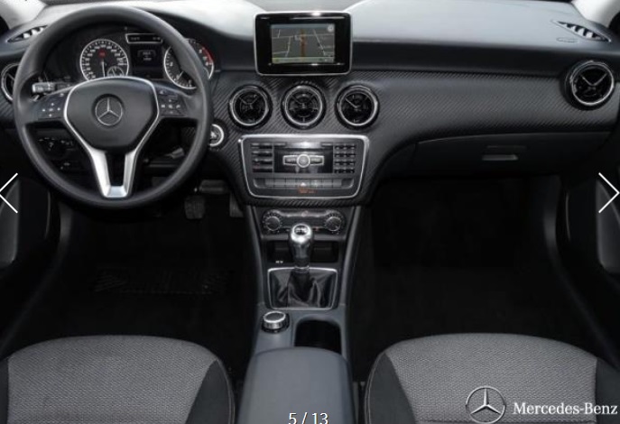 Left hand drive car MERCEDES GLA (01/02/2015) - 