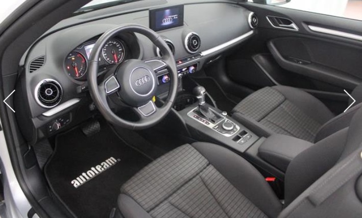 Left hand drive car AUDI A3 (01/02/2015) - 