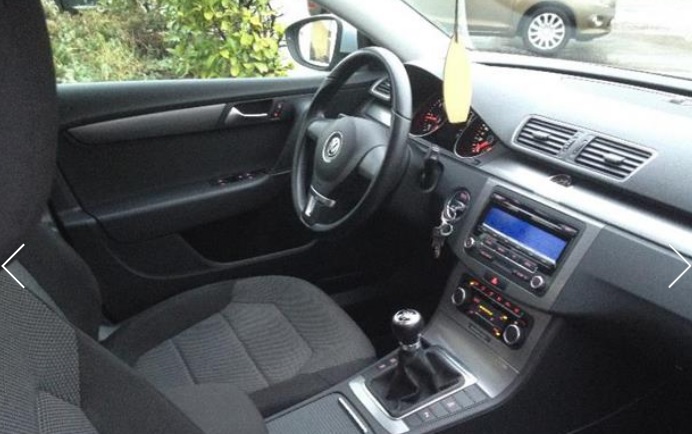 left hand drive VOLKSWAGEN PASSAT (01/11/2011) -  