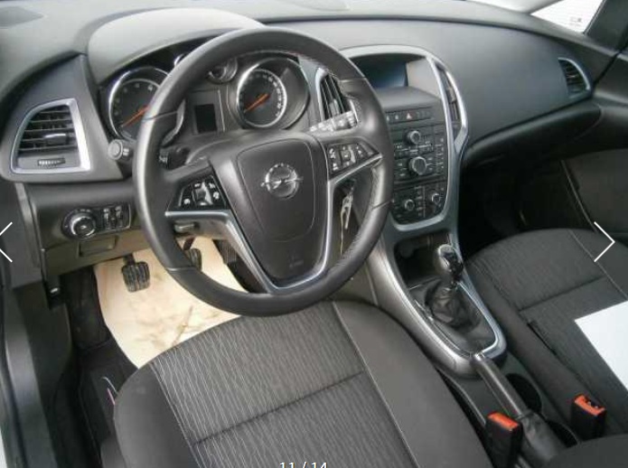 Left hand drive car OPEL ASTRA (01/03/2015) - 