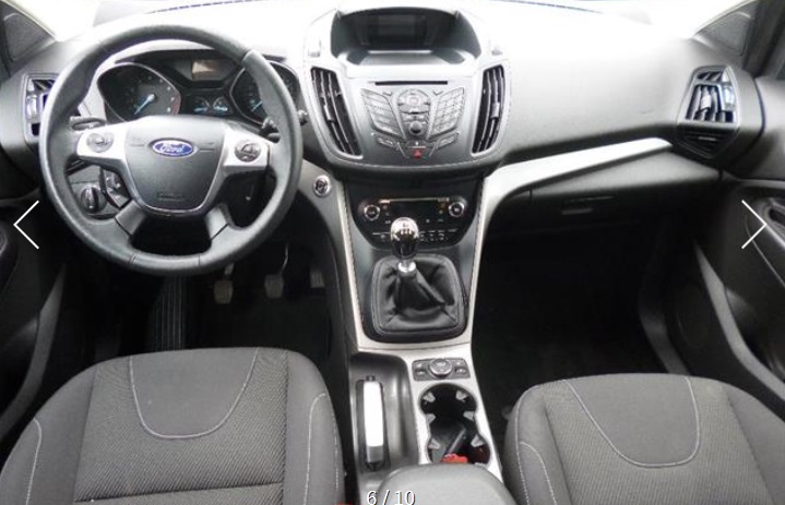 Left hand drive car FORD KUGA (01/04/2015) - 