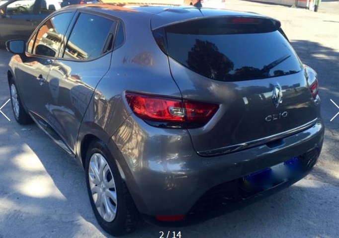 lhd car RENAULT CLIO (01/07/2015) - 