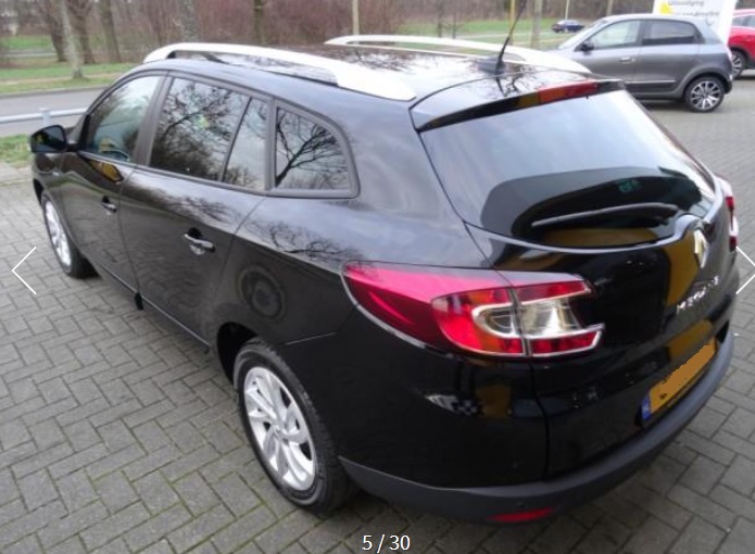 lhd car RENAULT MEGANE (01/04/2015) - 