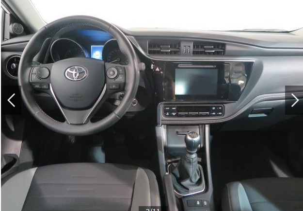 Left hand drive car TOYOTA AURIS (01/11/2015) - 