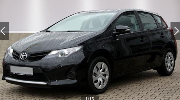 Left hand drive TOYOTA AURIS  1.4 D-4D Cool