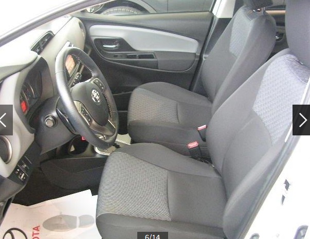 Left hand drive car TOYOTA YARIS (01/05/2015) - 