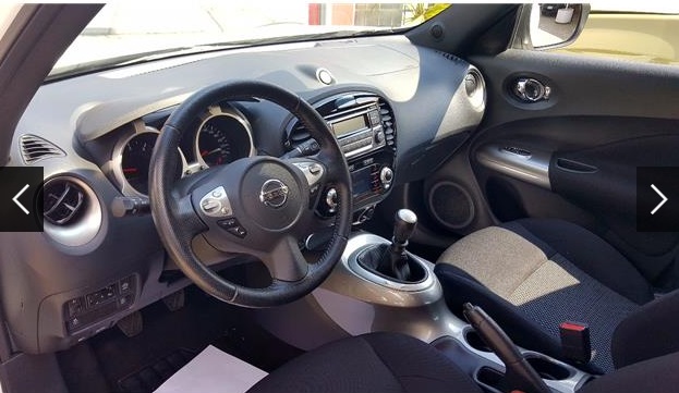 Left hand drive car NISSAN JUKE (01/05/2015) - 