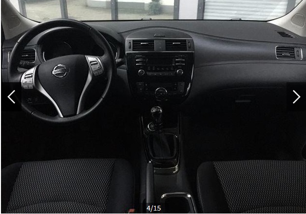 Left hand drive car NISSAN PULSAR (01/02/2015) - 