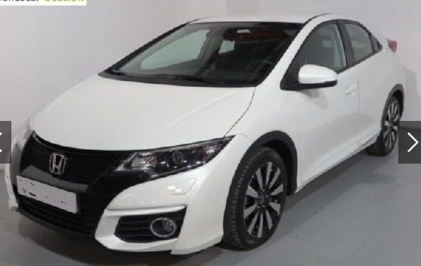 Left hand drive HONDA CIVIC  1.6 I-DTEC ELEGANCE 120 