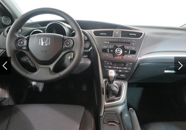 Left hand drive car HONDA CIVIC (01/07/2015) - 