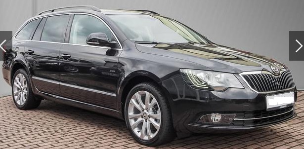 Left hand drive SKODA SUPERB Combi 2.0 TDI Green tec Best Of Navi Xenon