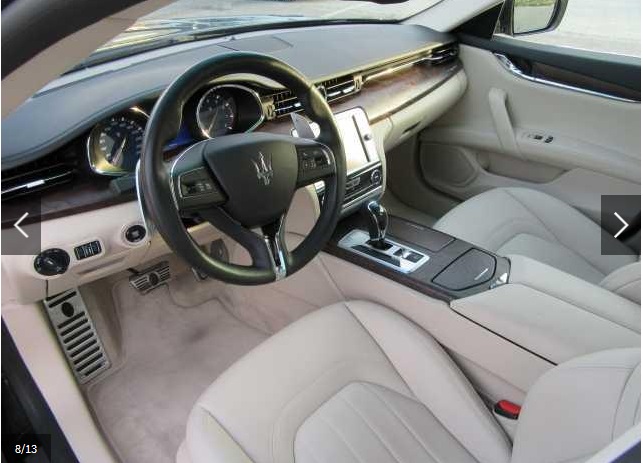 Left hand drive car MASERATI QUATTROPORTE (01/07/2015) - 