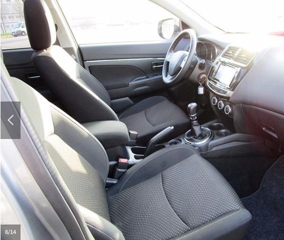 Left hand drive car MITSUBISHI ASX (01/05/2015) - 