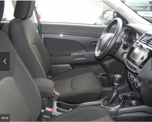 Left hand drive car MITSUBISHI ASX (01/06/2015) - 