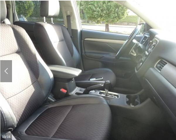 Left hand drive car MITSUBISHI OUTLANDER (01/03/2015) - 