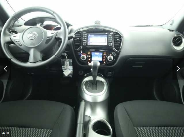 Left hand drive car NISSAN JUKE (01/03/2016) - 