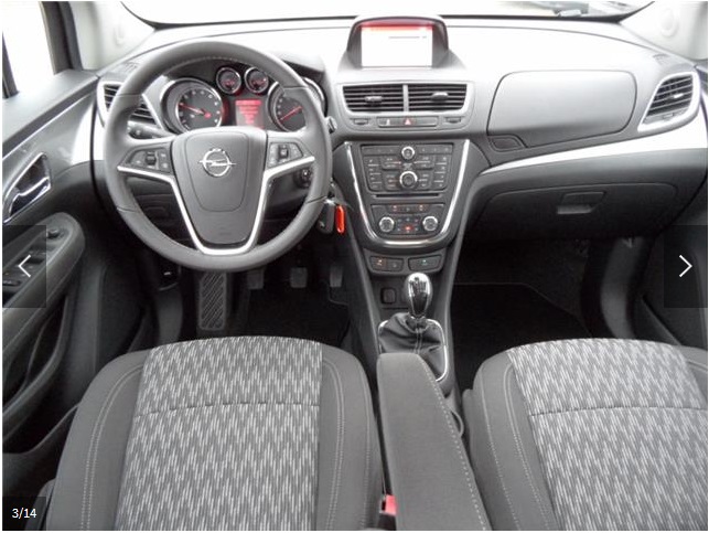 Left hand drive car OPEL MOKKA (01/02/2015) - 