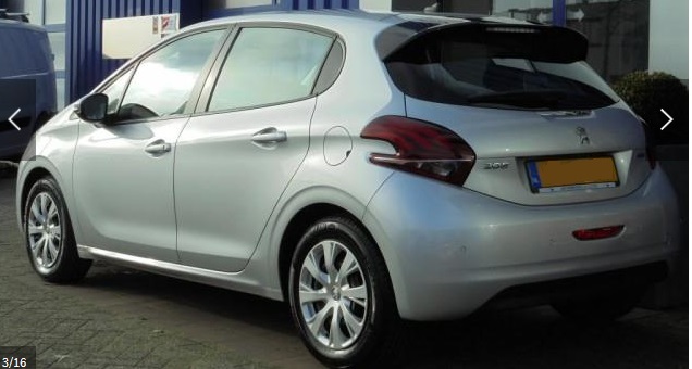 lhd car PEUGEOT 208 (01/05/2016) - 