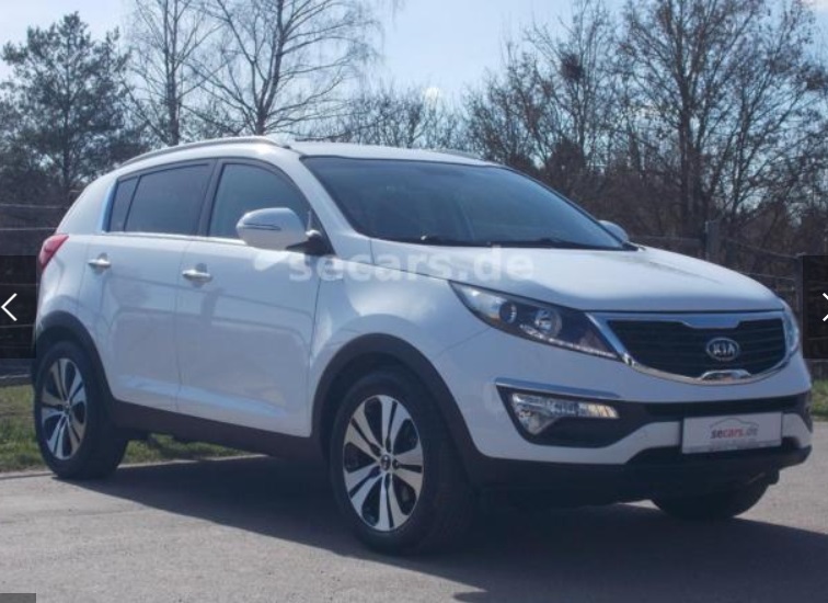 Left hand drive KIA SPORTAGE 2.0 CRDi 4WD Spirit 