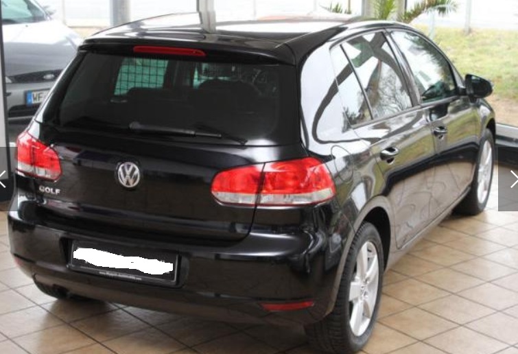 Left hand drive VOLKSWAGEN GOLF VI 1.6 TDI DSG Team