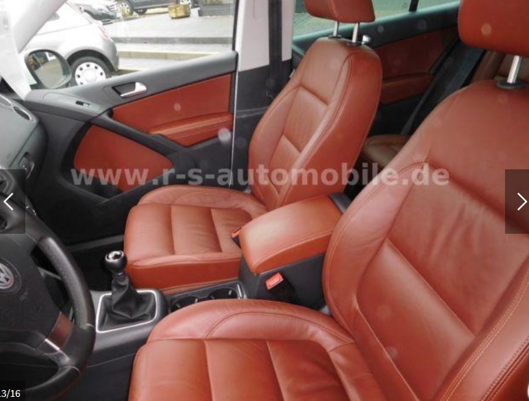 left hand drive VOLKSWAGEN TIGUAN (01/04/2010) -  