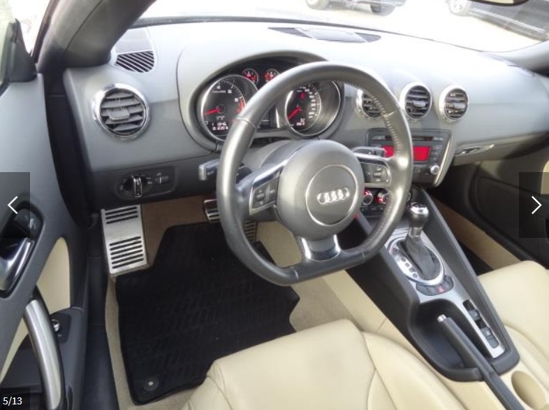 left hand drive AUDI TT (01/08/2013) -  