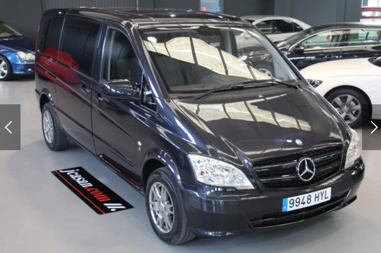 Left hand drive MERCEDES VITO 110CDI COMBI 9 SEATS SPANISH REG