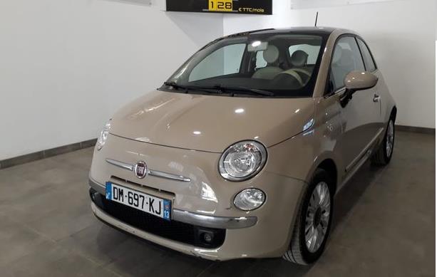 Left hand drive FIAT 500 LOUNGE AUTO FRENCH REG