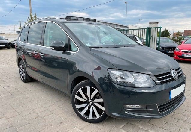 Left hand drive VOLKSWAGEN SHARAN 2.0 TDI 150 CARAT FRENCH REG