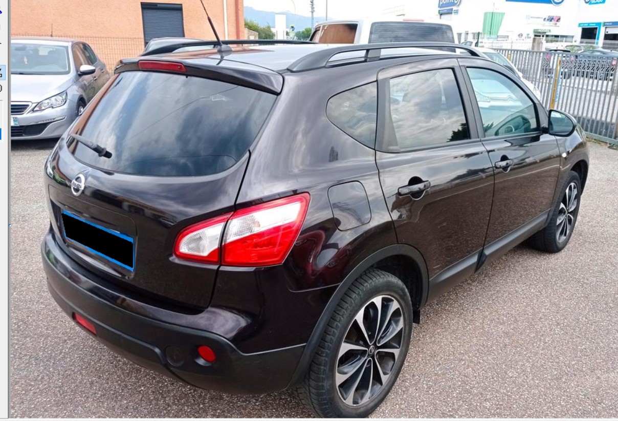 Left hand drive NISSAN QASHQAI 1.6 dci all-mode 360 4x4 130 FRENCH REG