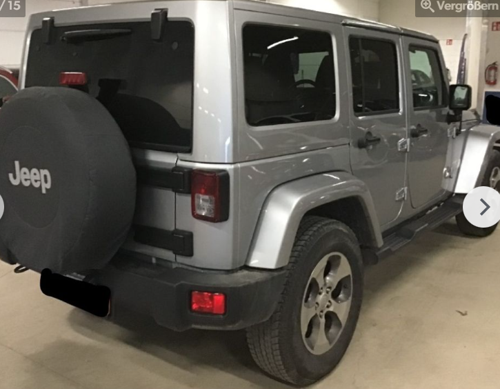 left hand drive JEEP WRANGLER (01/06/2019) -  