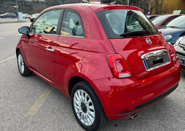 Left hand drive FIAT 500 1.0 hybrid